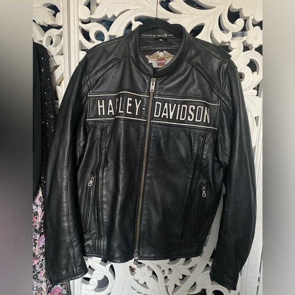 Harley-Davidson® Men's Reflective Road Warrior 3-in-1 Leather Jacket 98138-09VM - Picture 3 of 9